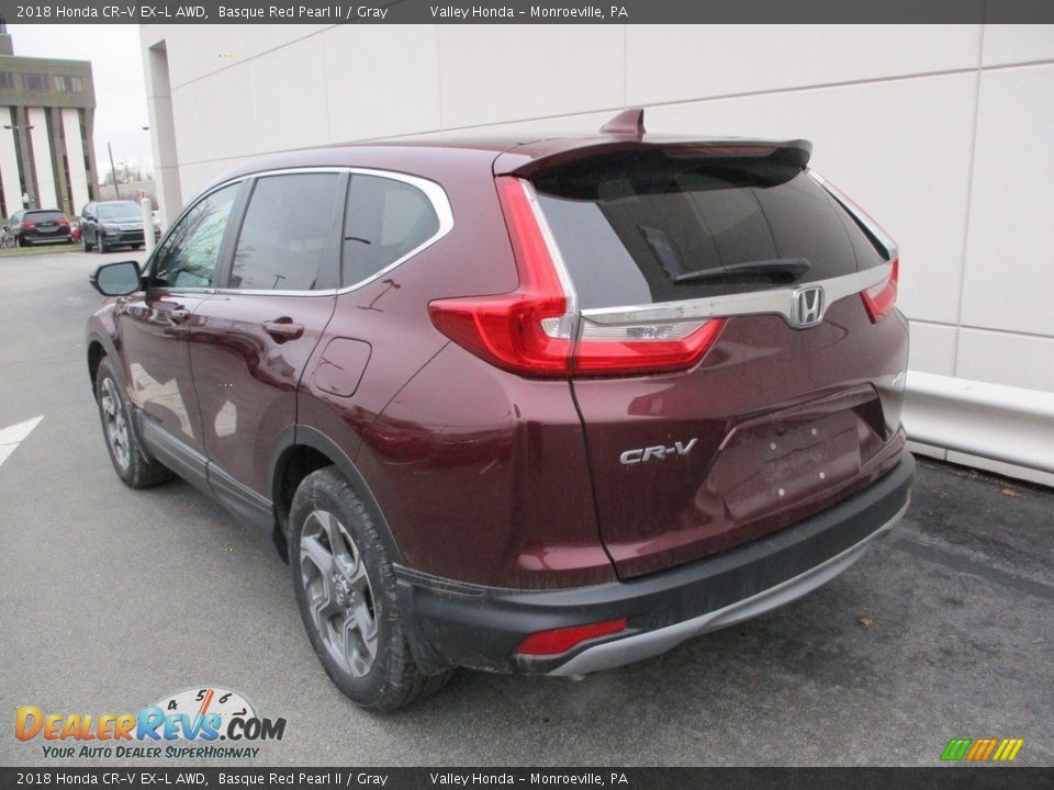 2018 Honda CR-V EX-L AWD Basque Red Pearl II / Gray Photo #3