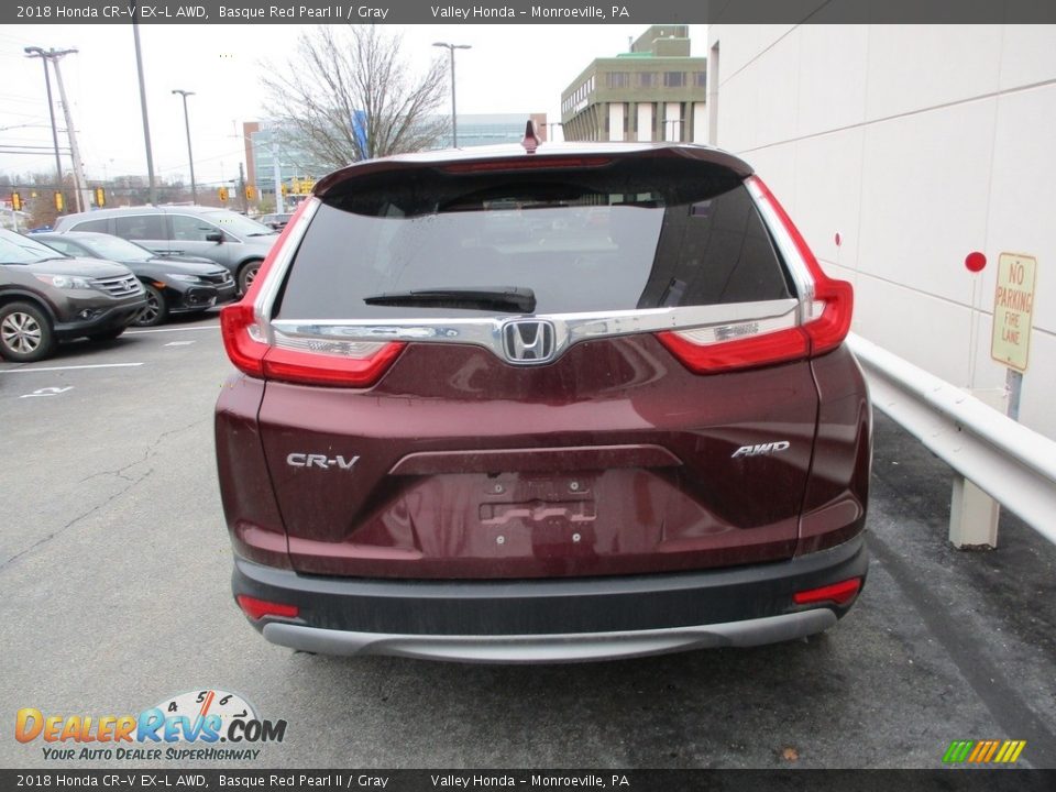 2018 Honda CR-V EX-L AWD Basque Red Pearl II / Gray Photo #4