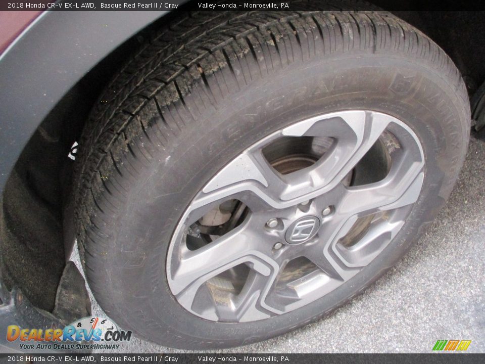 2018 Honda CR-V EX-L AWD Basque Red Pearl II / Gray Photo #6