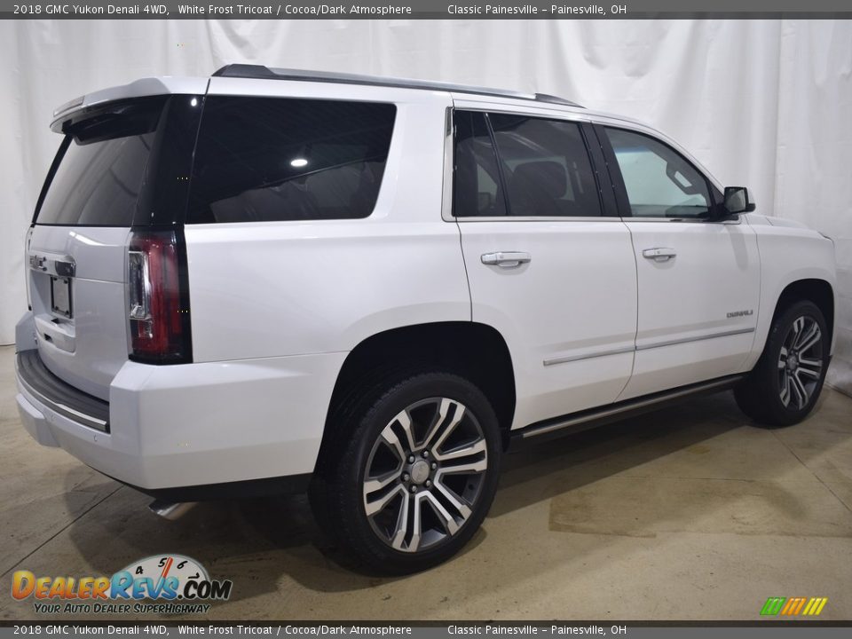 2018 GMC Yukon Denali 4WD White Frost Tricoat / Cocoa/Dark Atmosphere Photo #2