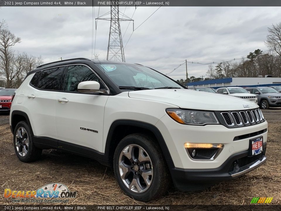2021 Jeep Compass Limited 4x4 White / Black Photo #1