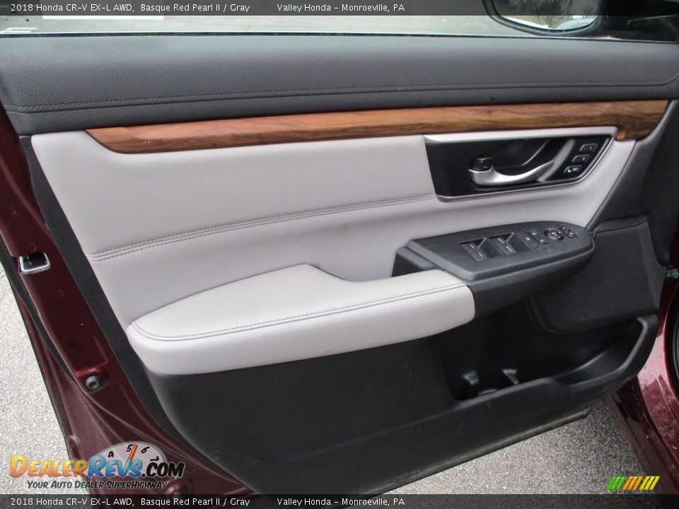 2018 Honda CR-V EX-L AWD Basque Red Pearl II / Gray Photo #10