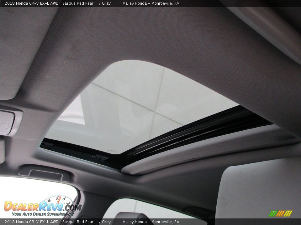 2018 Honda CR-V EX-L AWD Basque Red Pearl II / Gray Photo #11