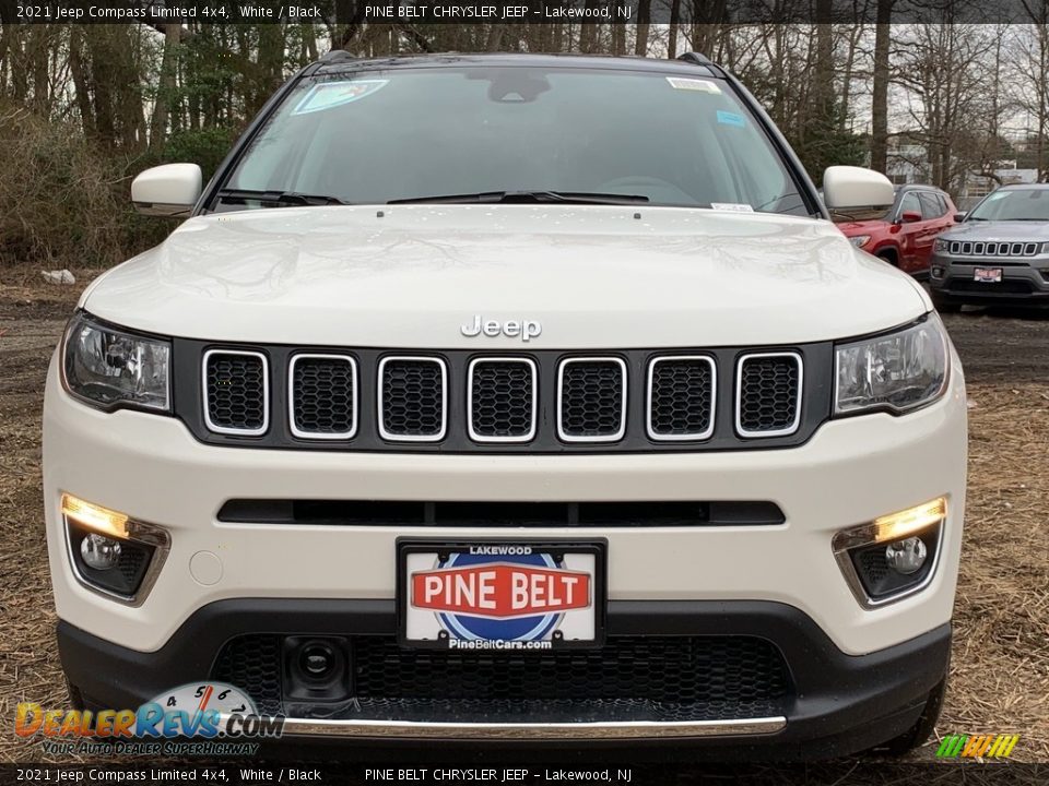 2021 Jeep Compass Limited 4x4 White / Black Photo #3