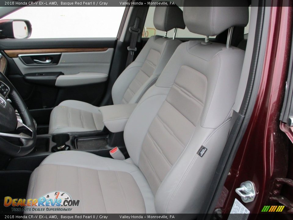2018 Honda CR-V EX-L AWD Basque Red Pearl II / Gray Photo #12