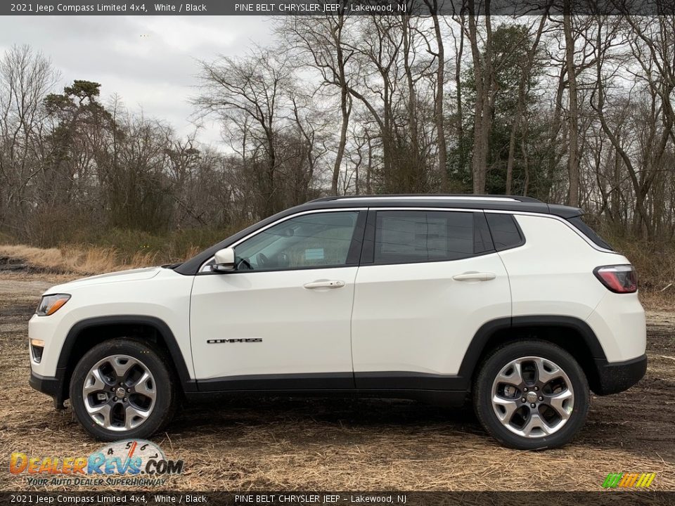 2021 Jeep Compass Limited 4x4 White / Black Photo #4