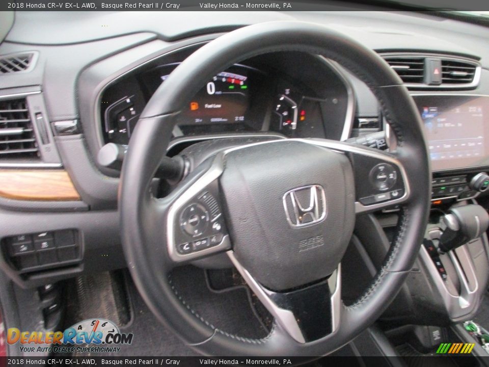 2018 Honda CR-V EX-L AWD Basque Red Pearl II / Gray Photo #14