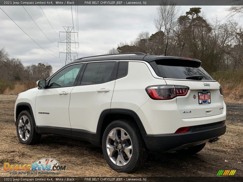 2021 Jeep Compass Limited 4x4 White / Black Photo #6