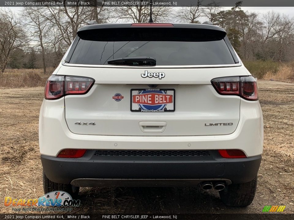 2021 Jeep Compass Limited 4x4 White / Black Photo #7