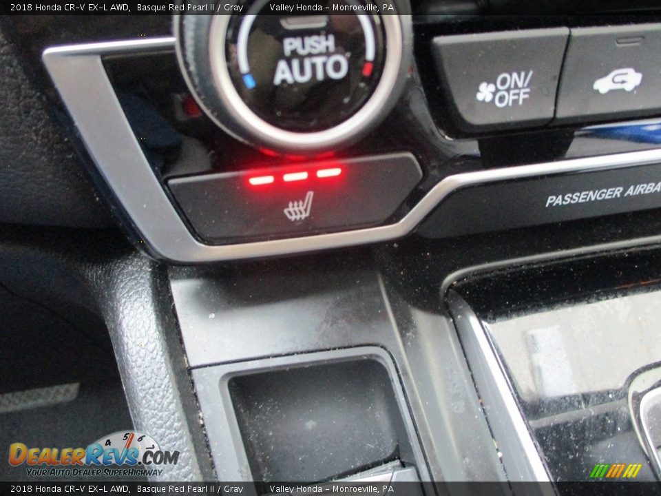 2018 Honda CR-V EX-L AWD Basque Red Pearl II / Gray Photo #18