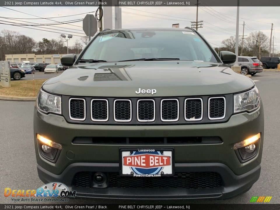 2021 Jeep Compass Latitude 4x4 Olive Green Pearl / Black Photo #3