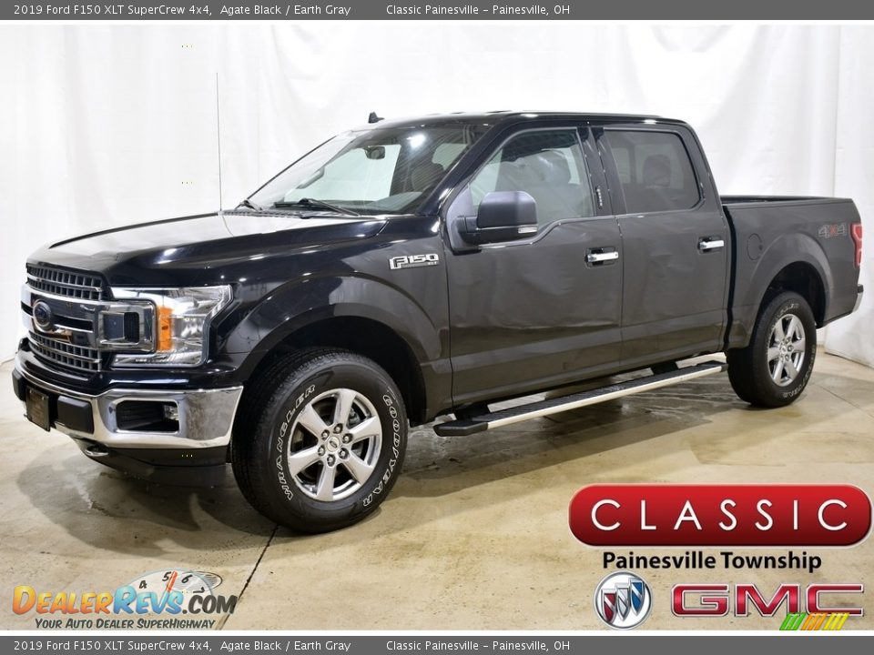 2019 Ford F150 XLT SuperCrew 4x4 Agate Black / Earth Gray Photo #1