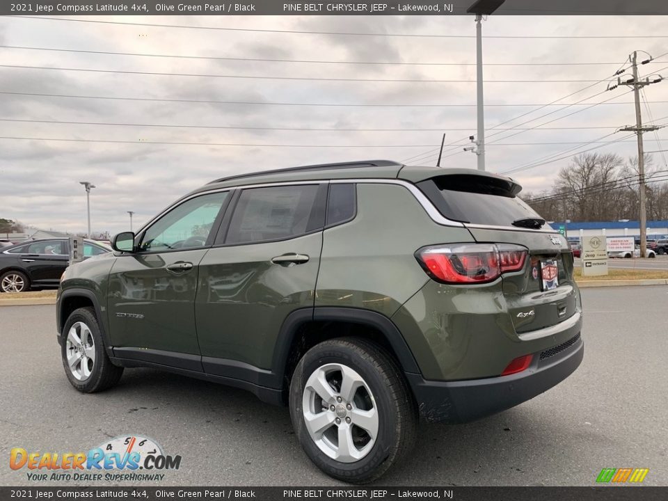 2021 Jeep Compass Latitude 4x4 Olive Green Pearl / Black Photo #6