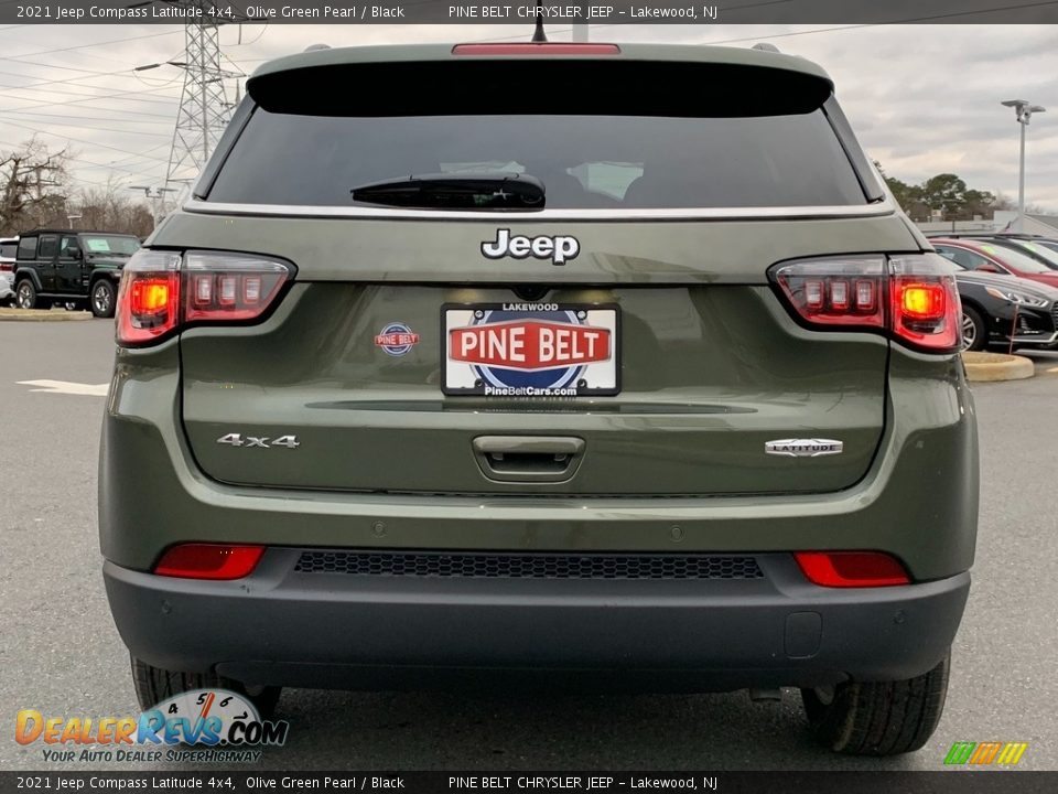 2021 Jeep Compass Latitude 4x4 Olive Green Pearl / Black Photo #7