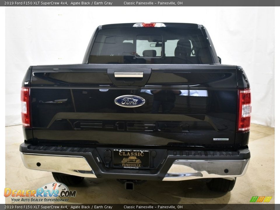 2019 Ford F150 XLT SuperCrew 4x4 Agate Black / Earth Gray Photo #3