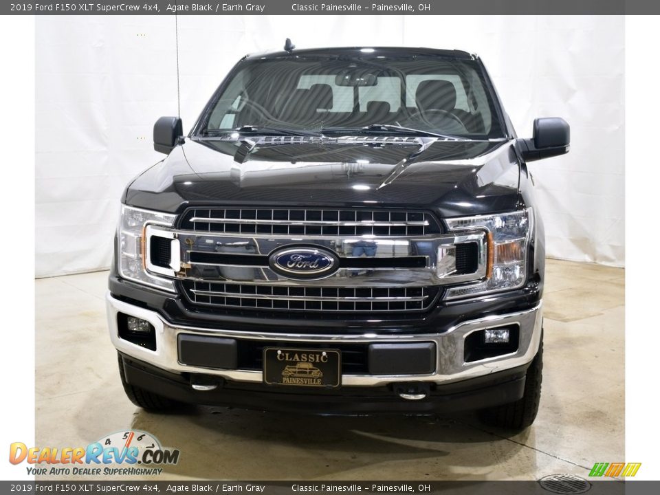 2019 Ford F150 XLT SuperCrew 4x4 Agate Black / Earth Gray Photo #4