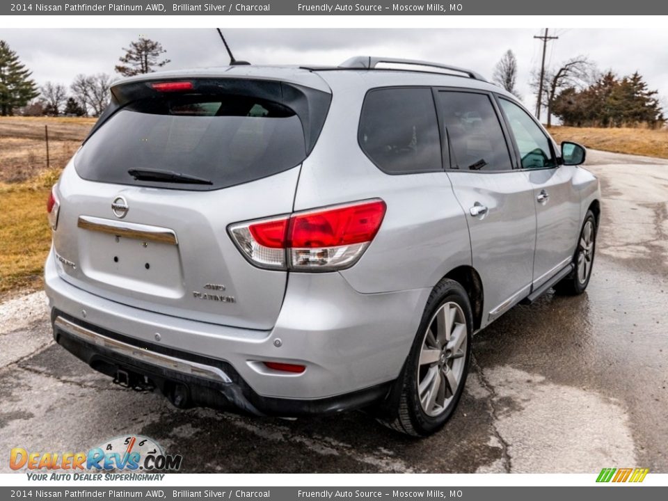 2014 Nissan Pathfinder Platinum AWD Brilliant Silver / Charcoal Photo #4