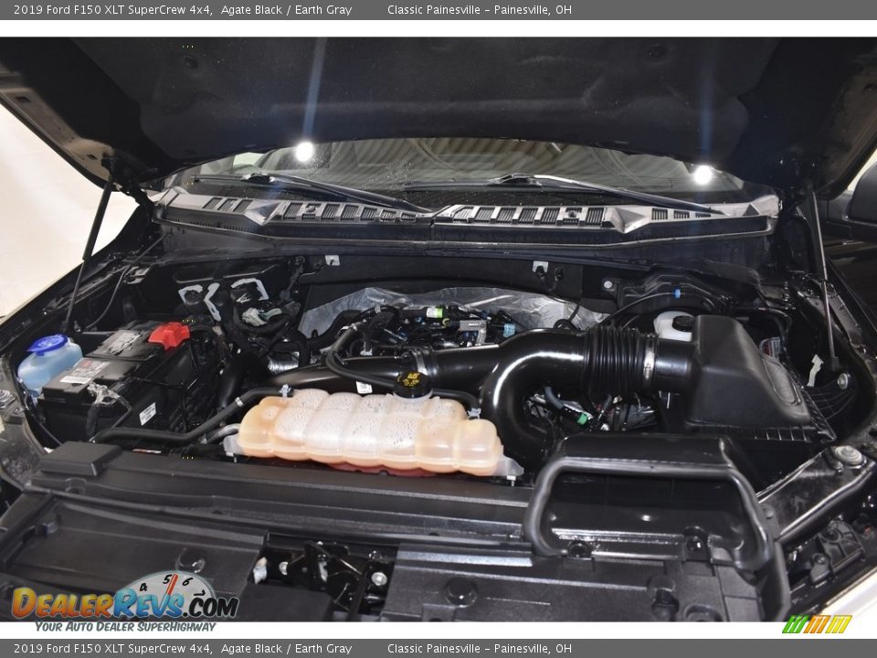 2019 Ford F150 XLT SuperCrew 4x4 Agate Black / Earth Gray Photo #6