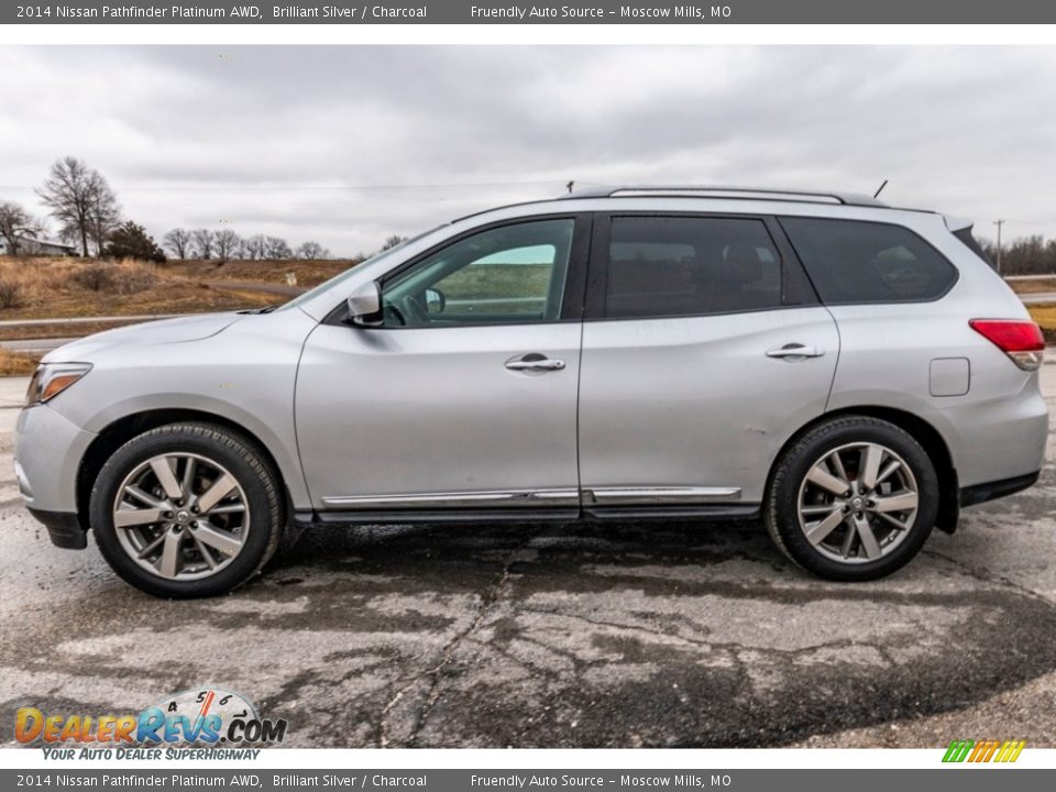 2014 Nissan Pathfinder Platinum AWD Brilliant Silver / Charcoal Photo #7