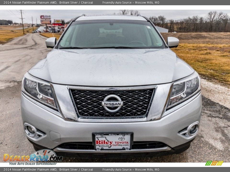 2014 Nissan Pathfinder Platinum AWD Brilliant Silver / Charcoal Photo #9