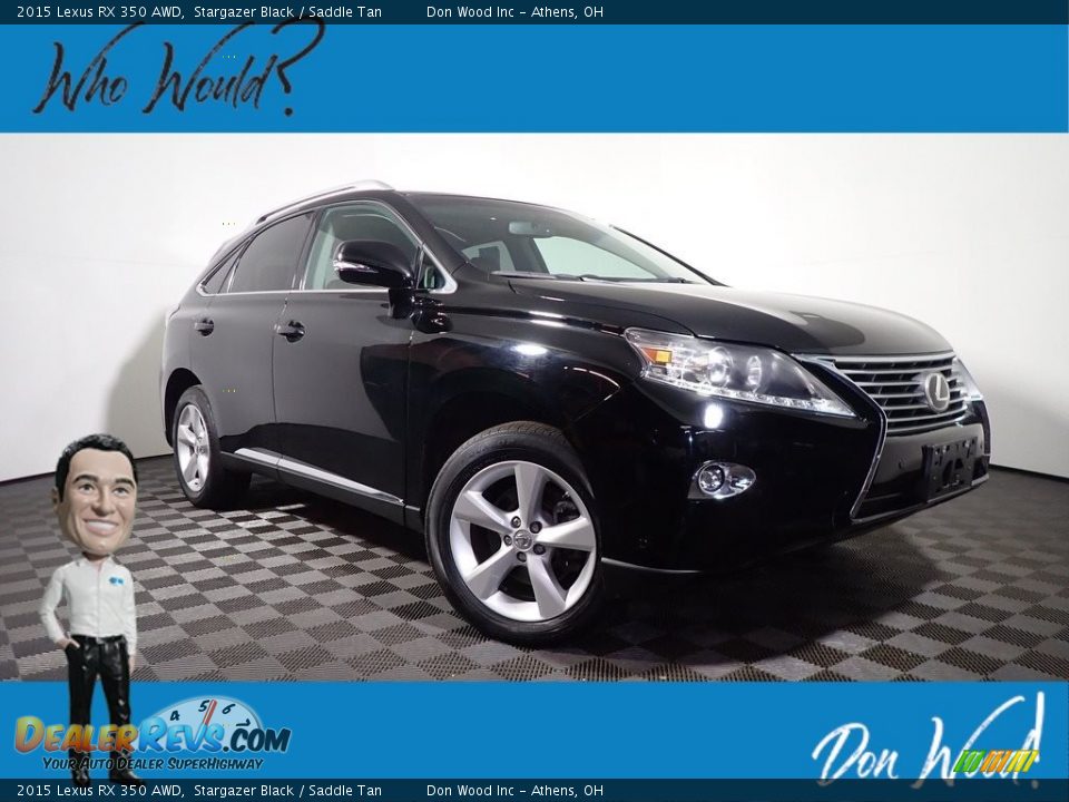 2015 Lexus RX 350 AWD Stargazer Black / Saddle Tan Photo #1