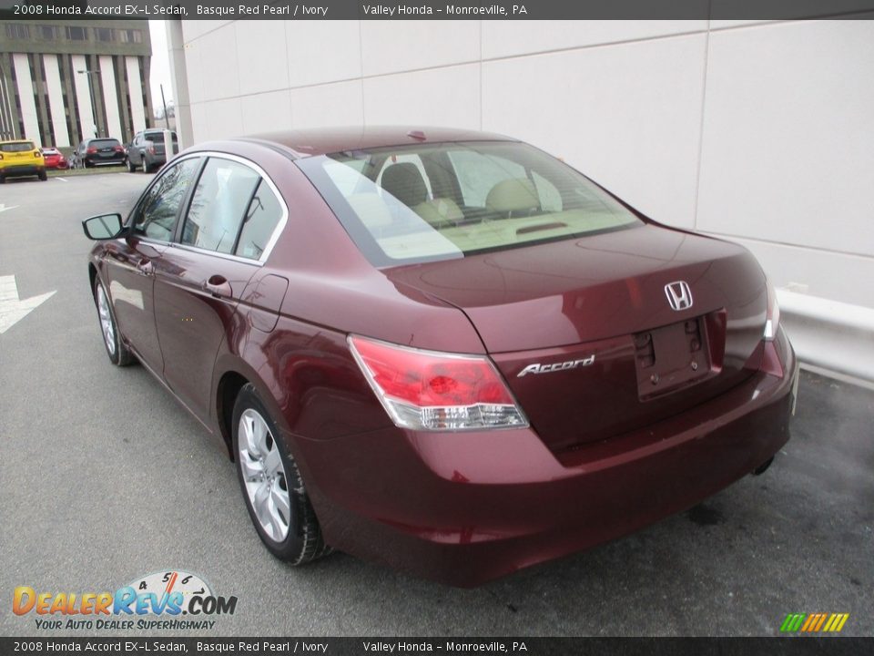 2008 Honda Accord EX-L Sedan Basque Red Pearl / Ivory Photo #3