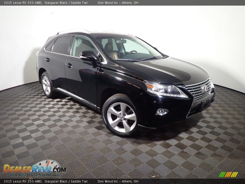 2015 Lexus RX 350 AWD Stargazer Black / Saddle Tan Photo #6