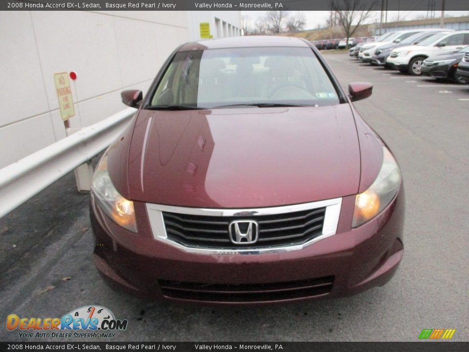 2008 Honda Accord EX-L Sedan Basque Red Pearl / Ivory Photo #7