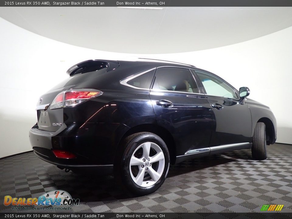 2015 Lexus RX 350 AWD Stargazer Black / Saddle Tan Photo #19