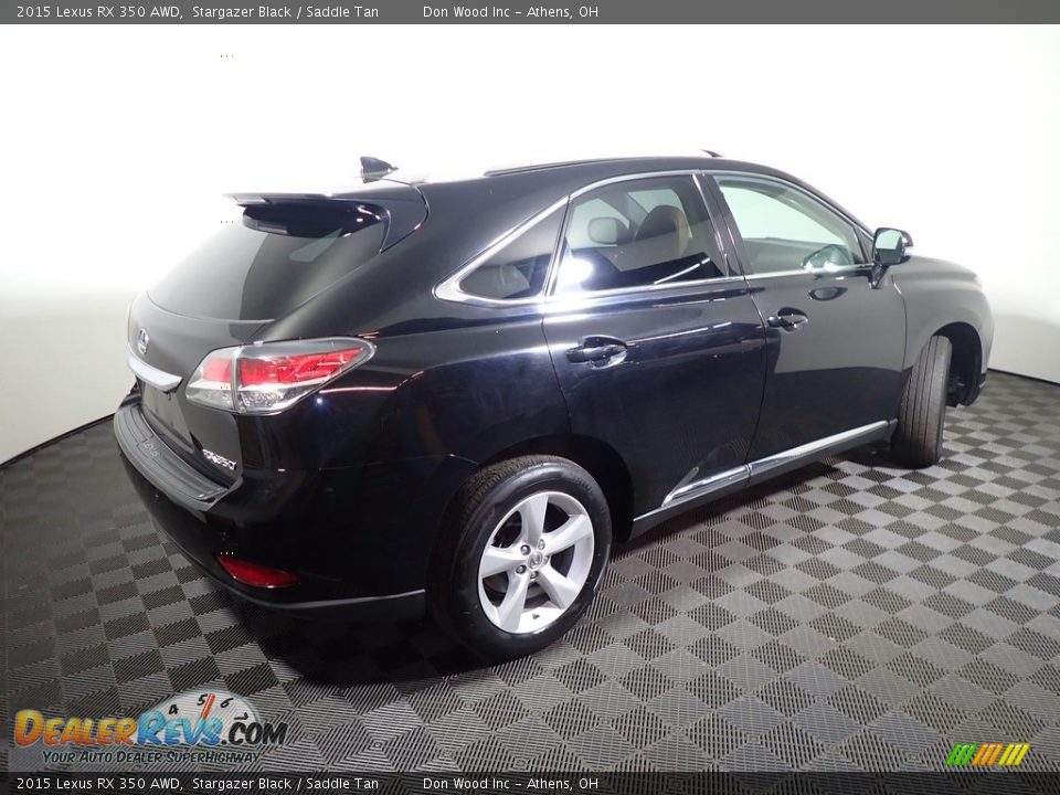 2015 Lexus RX 350 AWD Stargazer Black / Saddle Tan Photo #20