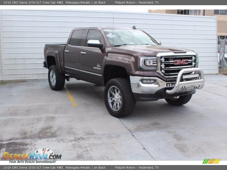 2016 GMC Sierra 1500 SLT Crew Cab 4WD Mahogany Metallic / Jet Black Photo #2