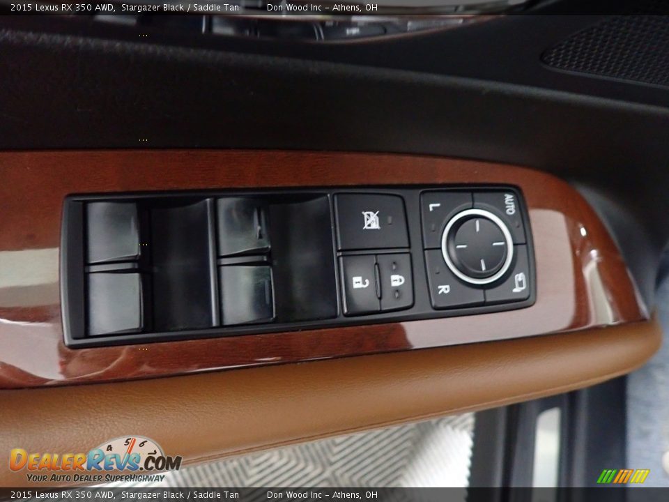 2015 Lexus RX 350 AWD Stargazer Black / Saddle Tan Photo #24