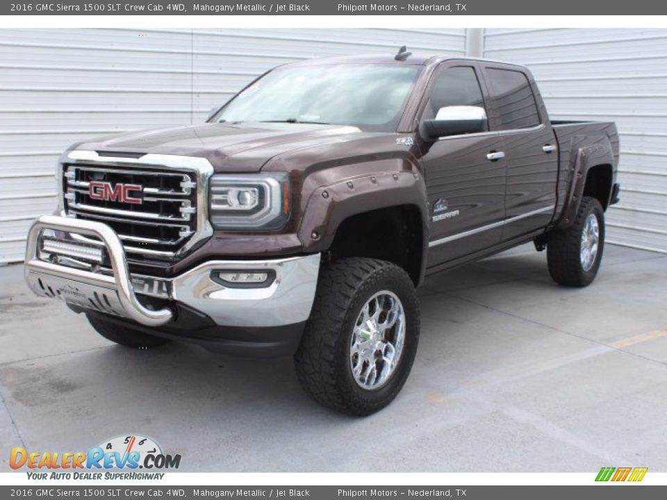 2016 GMC Sierra 1500 SLT Crew Cab 4WD Mahogany Metallic / Jet Black Photo #4