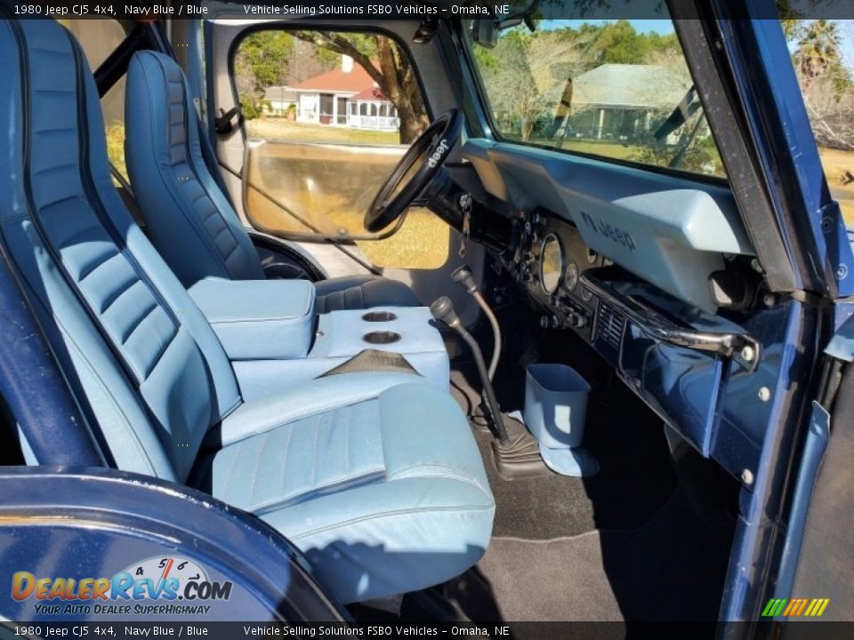 Blue Interior - 1980 Jeep CJ5 4x4 Photo #2