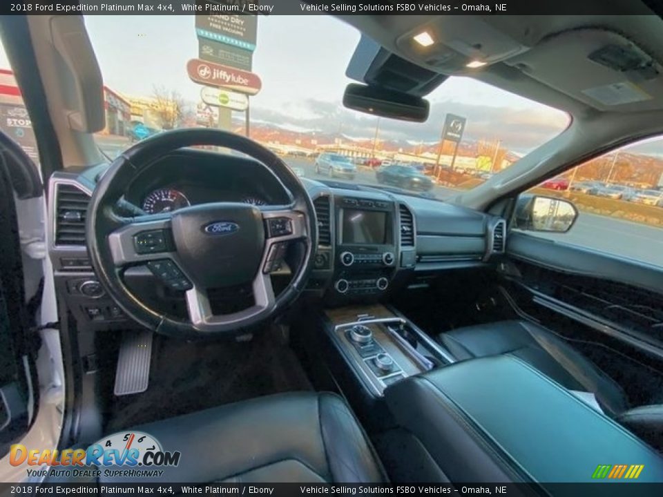 Ebony Interior - 2018 Ford Expedition Platinum Max 4x4 Photo #3
