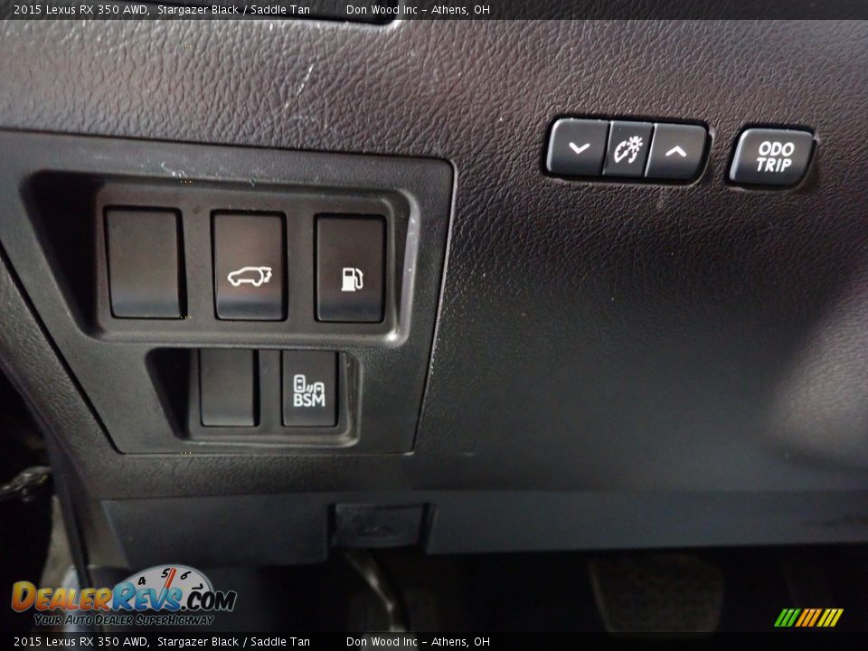 2015 Lexus RX 350 AWD Stargazer Black / Saddle Tan Photo #36