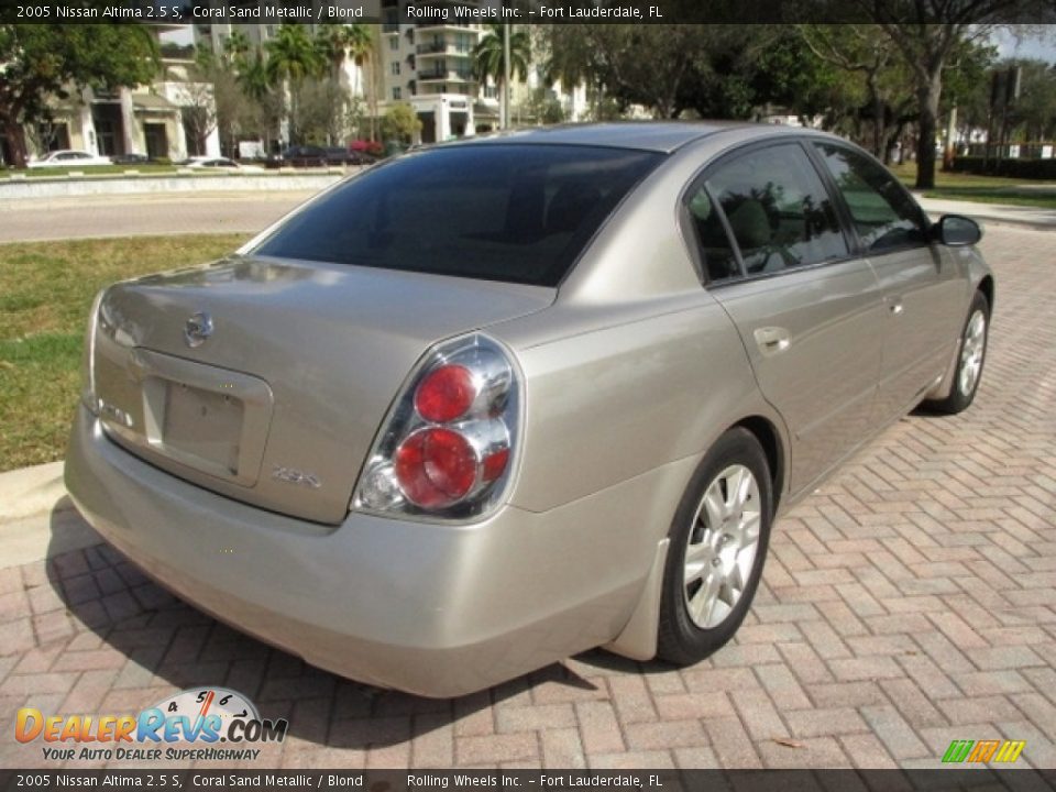 2005 Nissan Altima 2.5 S Coral Sand Metallic / Blond Photo #10