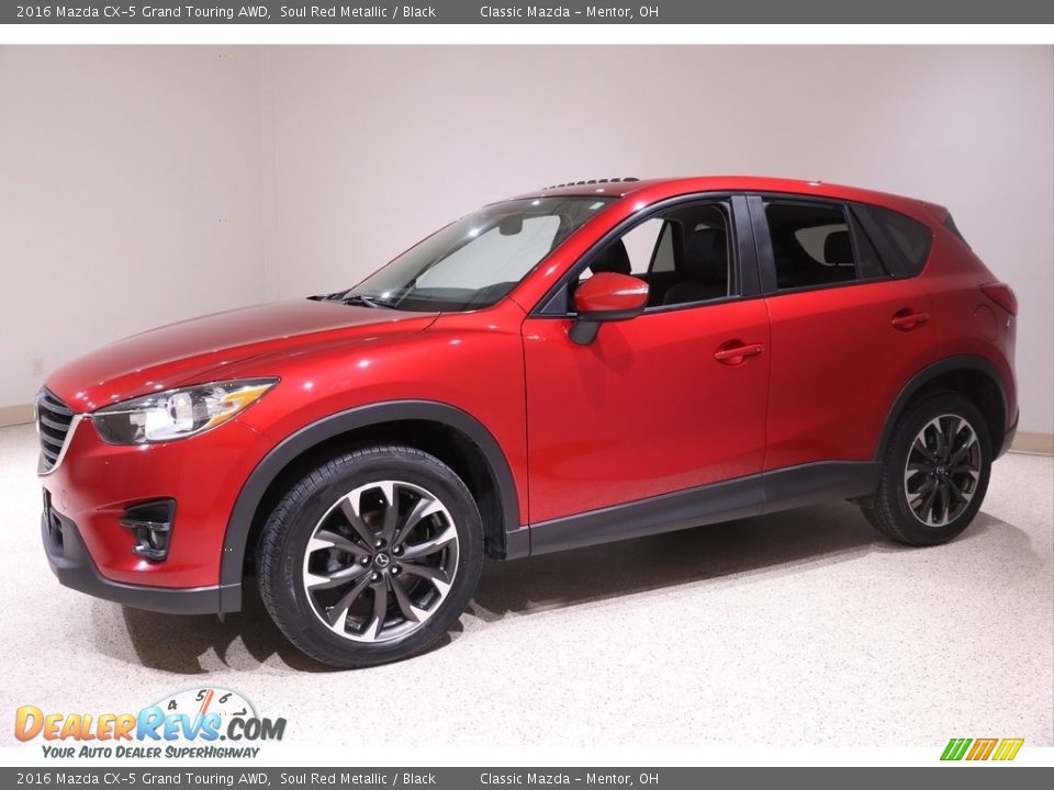 2016 Mazda CX-5 Grand Touring AWD Soul Red Metallic / Black Photo #3