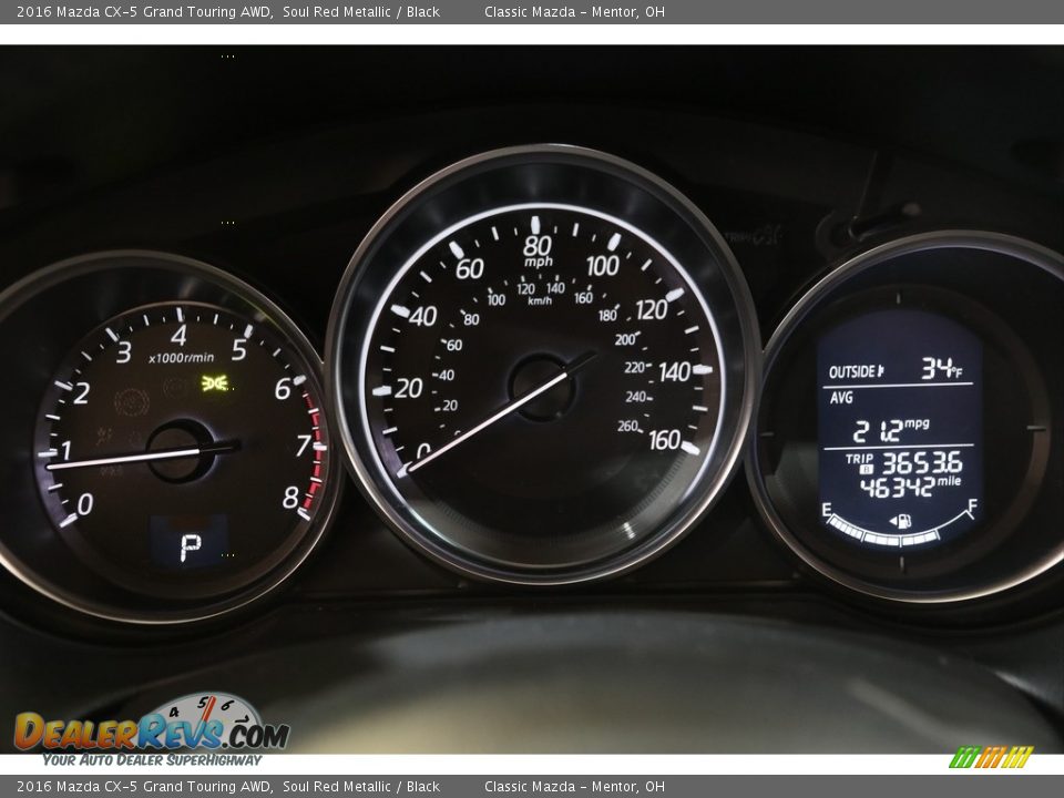 2016 Mazda CX-5 Grand Touring AWD Soul Red Metallic / Black Photo #8