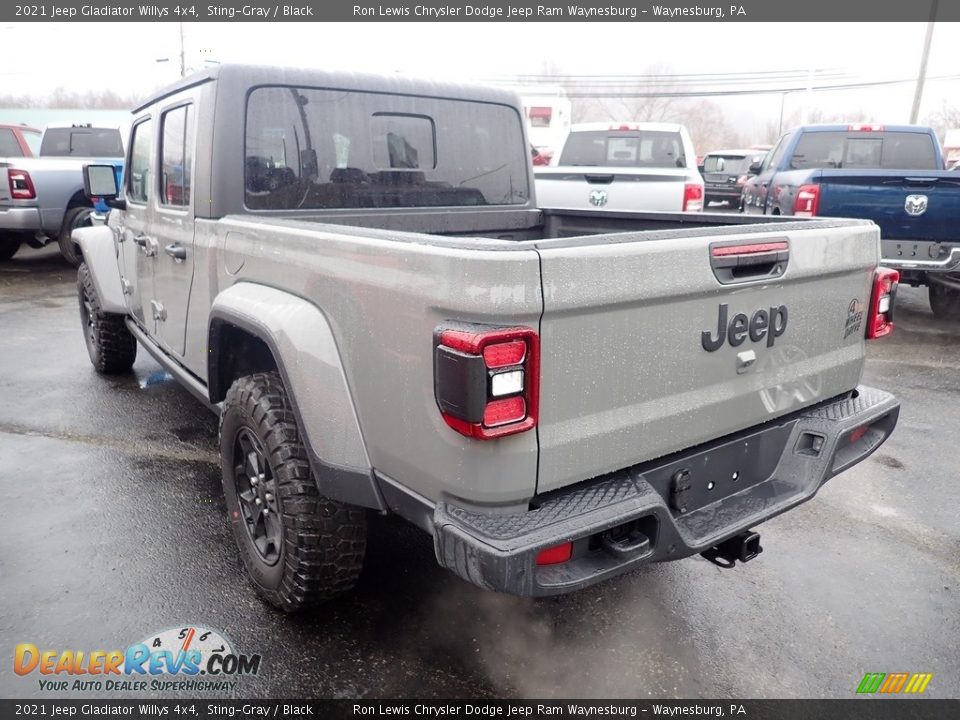 2021 Jeep Gladiator Willys 4x4 Sting-Gray / Black Photo #3