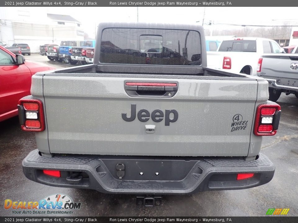 2021 Jeep Gladiator Willys 4x4 Sting-Gray / Black Photo #4