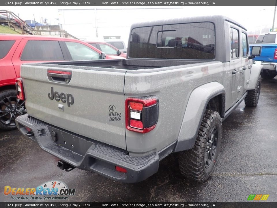 2021 Jeep Gladiator Willys 4x4 Sting-Gray / Black Photo #6