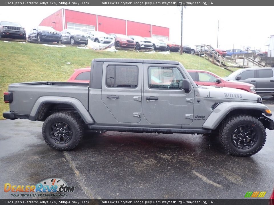 2021 Jeep Gladiator Willys 4x4 Sting-Gray / Black Photo #7