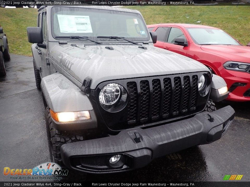 2021 Jeep Gladiator Willys 4x4 Sting-Gray / Black Photo #8