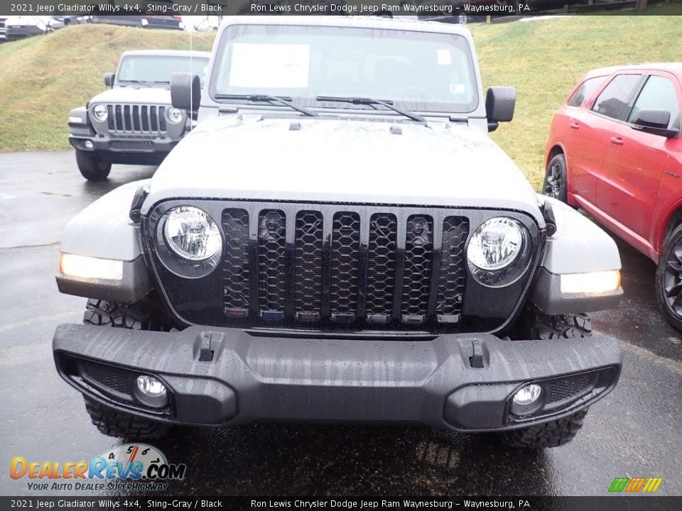 2021 Jeep Gladiator Willys 4x4 Sting-Gray / Black Photo #9