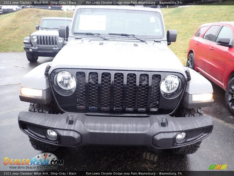 2021 Jeep Gladiator Willys 4x4 Sting-Gray / Black Photo #9