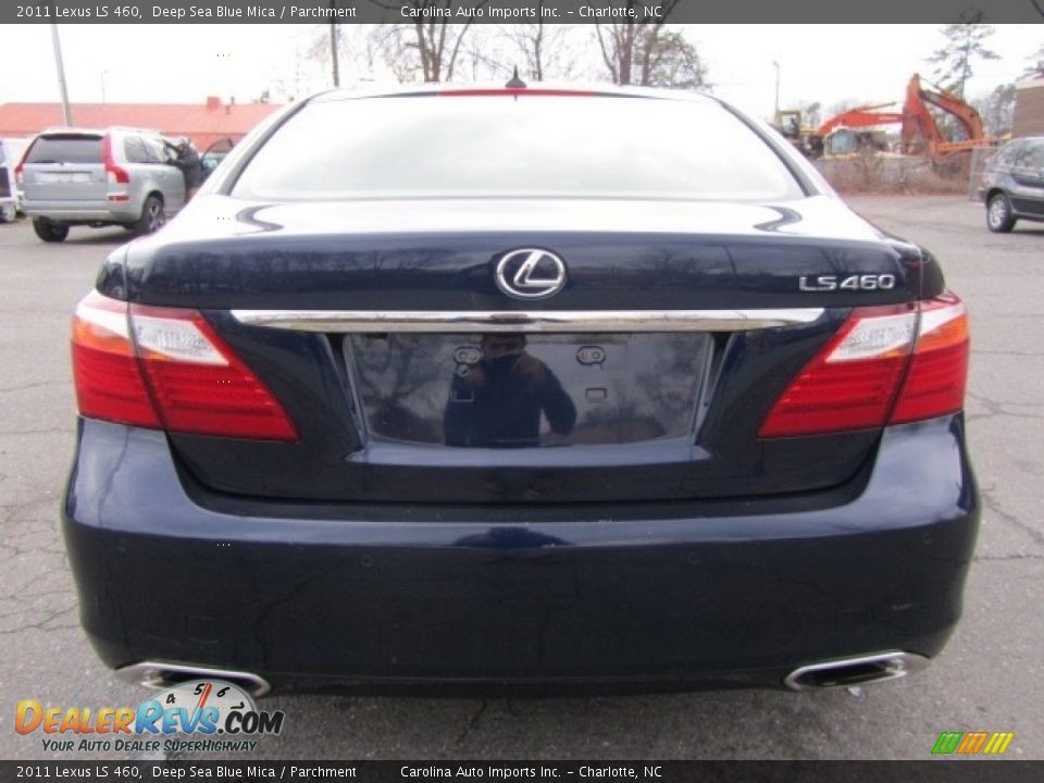 2011 Lexus LS 460 Deep Sea Blue Mica / Parchment Photo #9