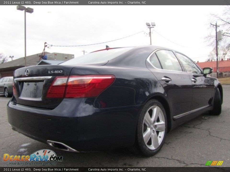 2011 Lexus LS 460 Deep Sea Blue Mica / Parchment Photo #10