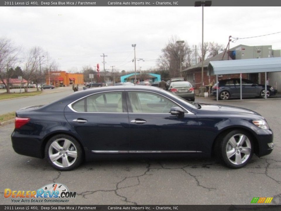 2011 Lexus LS 460 Deep Sea Blue Mica / Parchment Photo #11