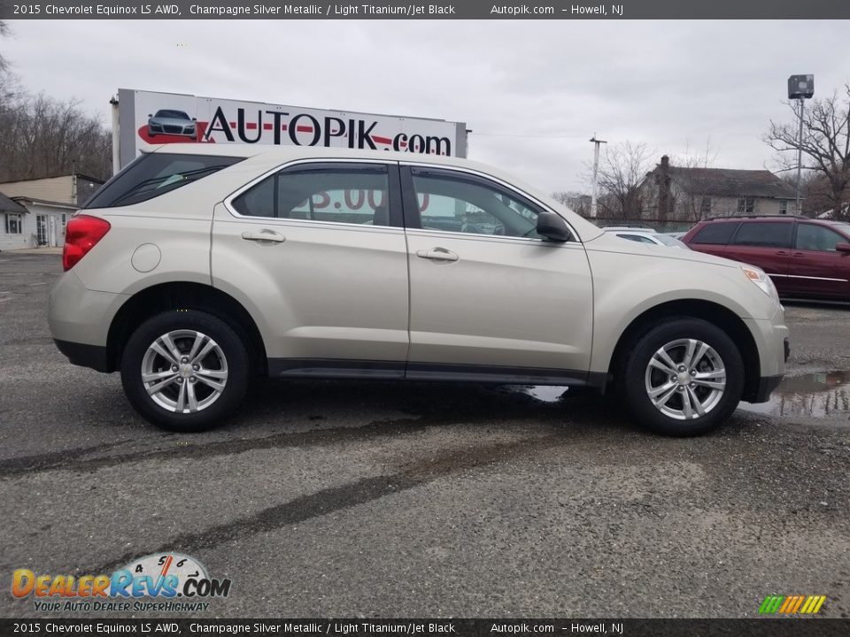 2015 Chevrolet Equinox LS AWD Champagne Silver Metallic / Light Titanium/Jet Black Photo #2